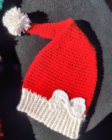Other - {Handmade} Newborn Santa Hat Beanie